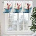 thumbnail image 5 of Pig Bathing Valances for Windows, 42 x 12in, in The Bathtub Rod Pocket Kitchen Valance Curtain Light Filtering Window Treatments for Living Room Bedroom, 1 Panel, 5 of 7