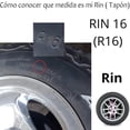 thumbnail image 2 of 4 Tapas Polvera Rin 16 Trax Tracker Aveo Tipo Original Tapón plateado, 2 of 8