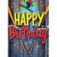 thumbnail image 4 of Vibrant Ski Themed Happy Birthday Banner Backdrop Party Decorations Photography Props Birthday Party Supplies Background for Indoor Celebrations Outdoor Gatherings and Photo Booths, 4 of 8