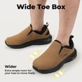 thumbnail image 4 of FitVille Men's Wide Slip on Hiking Shoes with Arch Support Wide Toe Box, 4 of 8