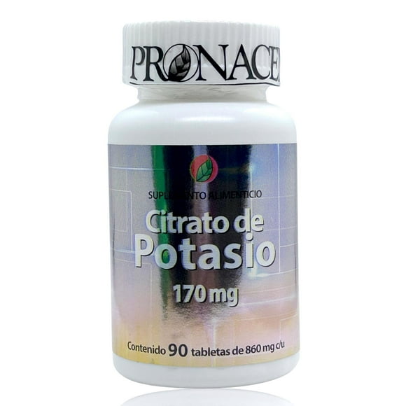 Citrato de Potasio 90 tabletas Pronacen. PRONACEN PRONACENCITRATOPOTASIO