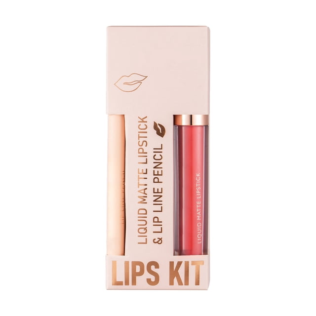 Rouges à Lèvres pour Femmes Anti-Adhérence à la Tasse Brillant à Lèvres Crayon Contour des Lèvres Ensemble Combiné Rouge à Lèvres Crayon Contour des Lèvres Velours Intégré Brillant à Lèvres Imperméable et Durable Ensemble de Maquillage des Lèvres Convient aux Filles et aux Femmes