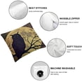 thumbnail image 4 of SHANXI Pillowcase Halloween Night Moon with Animal Silhouette Pattern Square Throw Pillow Case Pillow Covers with Zipper Slipcover Home Sofa Decor for Halloween Pillowslip 22x22in, 4 of 5