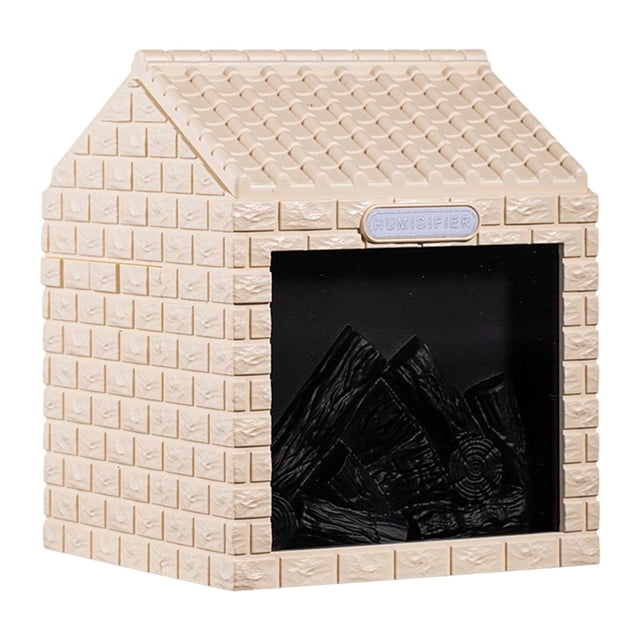 Humidificador de con luz nocturna, elegante decoración, versátil humidificador de frío, tanque de agua de 200 ml para escritorio en casa, Amarillo
