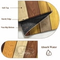 thumbnail image 6 of 6'x9' Area Rugs, Farmhouse Yellow Brown Indoor Outdoor Area Rug for Living Room Bedroom, Retro Vintage Wood Washable Bathroom Rugs Kitchen Floor Carpet Mats Home Decor Aesthetic, 6 of 8
