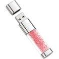 thumbnail image 2 of Memoria USB de 32gb con memoria de cristal rosa bonito Afortunado Sencillez, 2 of 5