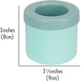 thumbnail image 2 of 2 Pack Cylinder Ice Cube Mold Trays, Silicone Bucket, Portable Maker, Press-Type Easy-Release Cup (Blue) Blue, 2 of 5