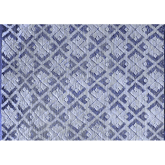 Ahgly Company Indoor Rectangle Oriental Blue Industrial Area Rugs, 2' x 4'