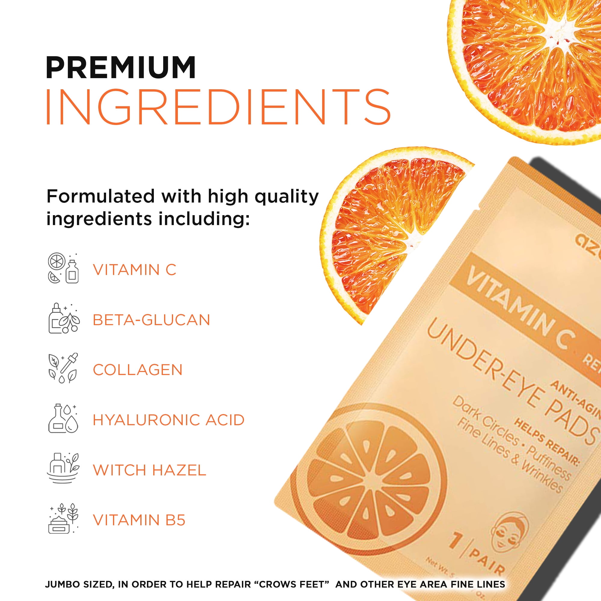 azure vitamin c and retinol under eye pads