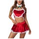thumbnail image 2 of Camisón de Navidad con tirantes de amor para mujer, traje de uniforme de tentación sin cintura Sexy Pompotops qyievc934, 2 of 8