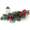 thumbnail image 6 of Dalrosia 5PCS Artificial Pine Picks, Artificial Red Berry Stems with Snow Flocked Holly Christmas Berries Pinecone Ball Branches Faux Berry Spray Sprigs Twigs Christmas Tree Decorations, 6 of 6