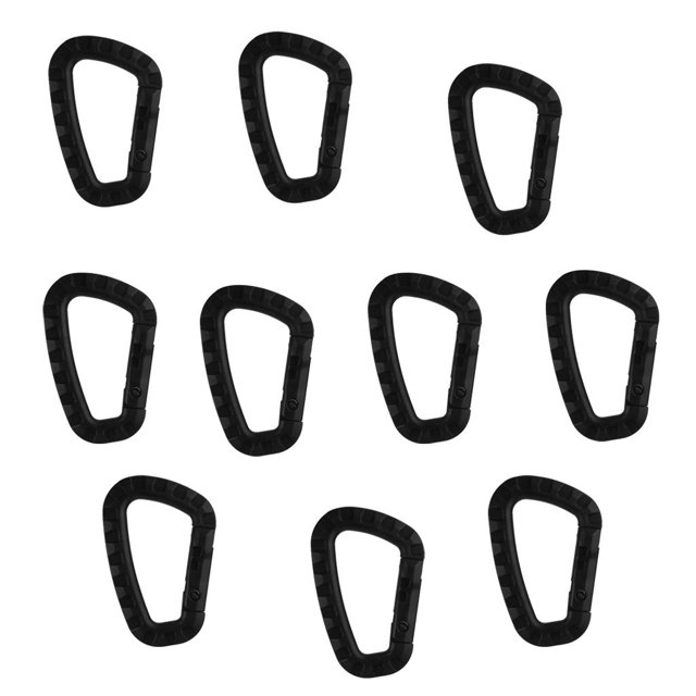 10 Piezas Mosquetón Clip Botella de Agua Herramientas Perfecto para Senderismo,Acampada Macarena Mosquetón