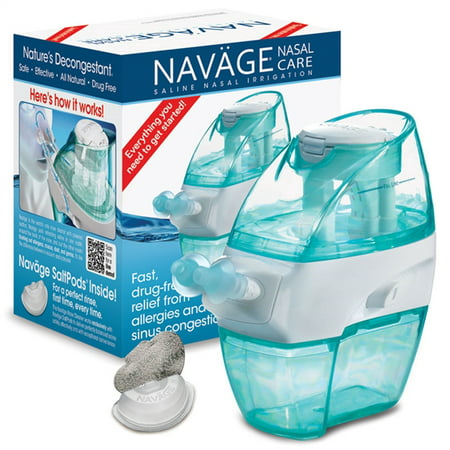 Navage Nasal Irrigation Starter Bundle: Navage Nose Cleaner and 18 SaltPod