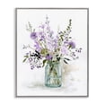 thumbnail image 5 of Stupell Industries Mixed Purple Botanicals Traditional Flower Arrangement Painting Graphic Art Gray Framed Art Print Wall Art, Design by Carol Robinson, 5 of 5