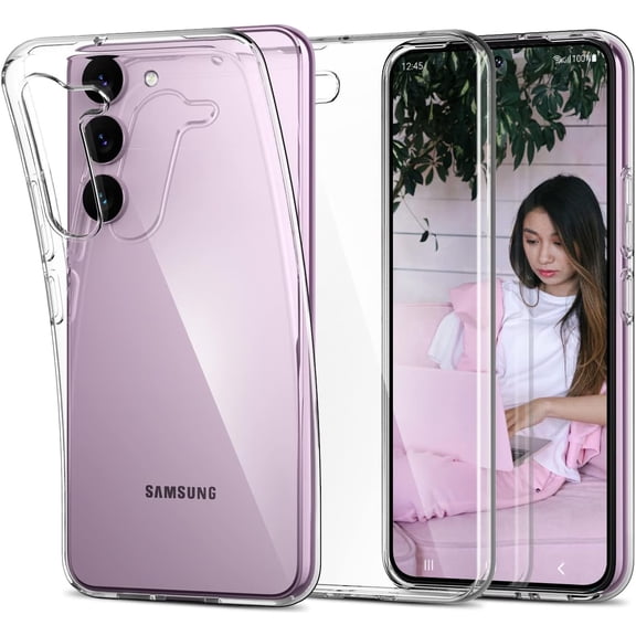 TPU for Galaxy S23 5G Case Clear, Ultra [Slim Thin] Flexible Scratch Resistant TPU Gel Rubber Soft Silicone Crystal Clear Lightweight Gel Protective Case Cover for Samsung Galaxy S23 5G (Clear)