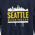 thumbnail image 3 of Instant Message - Seattle, Washington - Toddler & Youth Crewneck Fleece Sweatshirt, 3 of 6