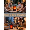 thumbnail image 4 of Fireplace Lanterns Decorative,Hanging Fake Fire Place with Realistic Flame Effect,Battery Operated USB Charge Portable LED Fire Lamp,Indoor Outdoor Christmas Decoration (Rectangular), 4 of 15
