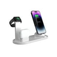 thumbnail image 4 of 4-in-1 Wireless Charger 15W Fast Charging Compatible with Phones, Watches, Earphones Charging Dock Desktop Stand, Black, 4 of 8