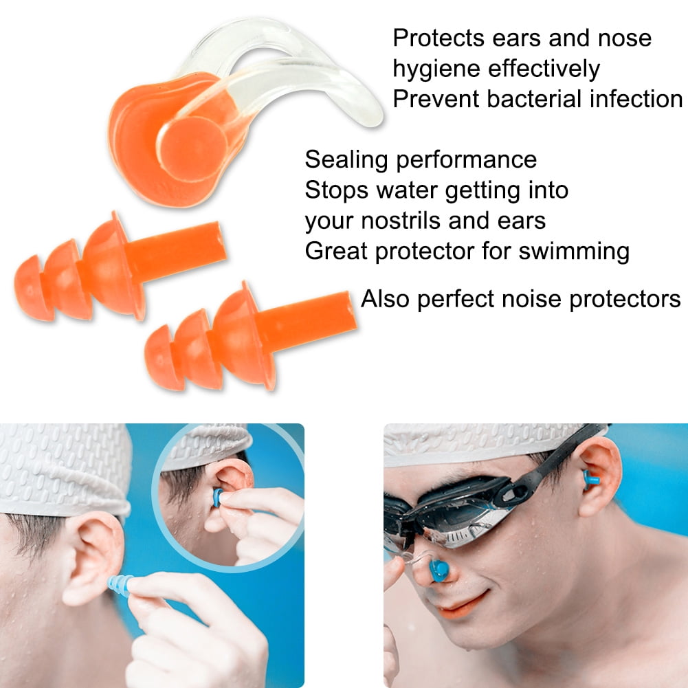Waterproof Swim Nose Protectors For Children Adults 20-Pack Silicone Swimming Nose Clips - Waterproof Nose Plugs For Kids & Adults In 10 Colors Silicone Nose Plugs - Foto 11