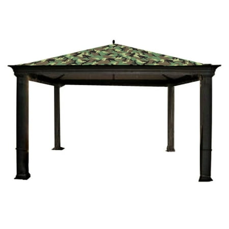 - Garden Winds Replacement Canopy Top Cover for the Tiverton Series 3 Gazebo -Standard 350 - Camo Green