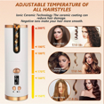 thumbnail image 5 of HLONK Boucleurs pour Cheveux Automatiques Sans Fil avec Températures et Minuteries Réglables Chargeur USB Boucleur Rotatif Portable Rose, 5 of 5