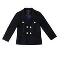 thumbnail image 1 of TIEVOSA Manteau de Complet Garçon Veste pour Complets Coupe Ajustée avec Revers Manteaux Formels 1-2 Ans (Blanc), 1 of 3