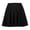 F-409Black, variant on ZHOGXU Women'S Skirt Summer Elastic Waist Solid Color Pleated Fashion Comfortable Mini Skirt For Casual Daily Wear,Black,L