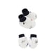 thumbnail image 2 of 2 pares de guantes de protección para la cara de algodón suave para bebés recién nacidos, juego de fundas para los pies, manoplas antiarañazos, kit de calcetines para niños pequeño, 2 of 5