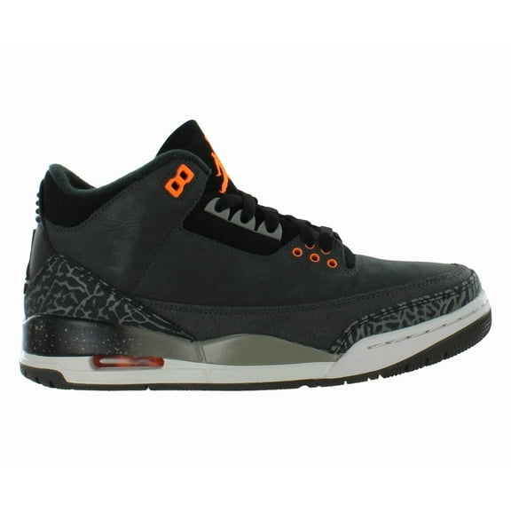 Nike Air Jordan 3 Retro Mens Shoes Size 11.5, Color: Night Stadium/Total Orange