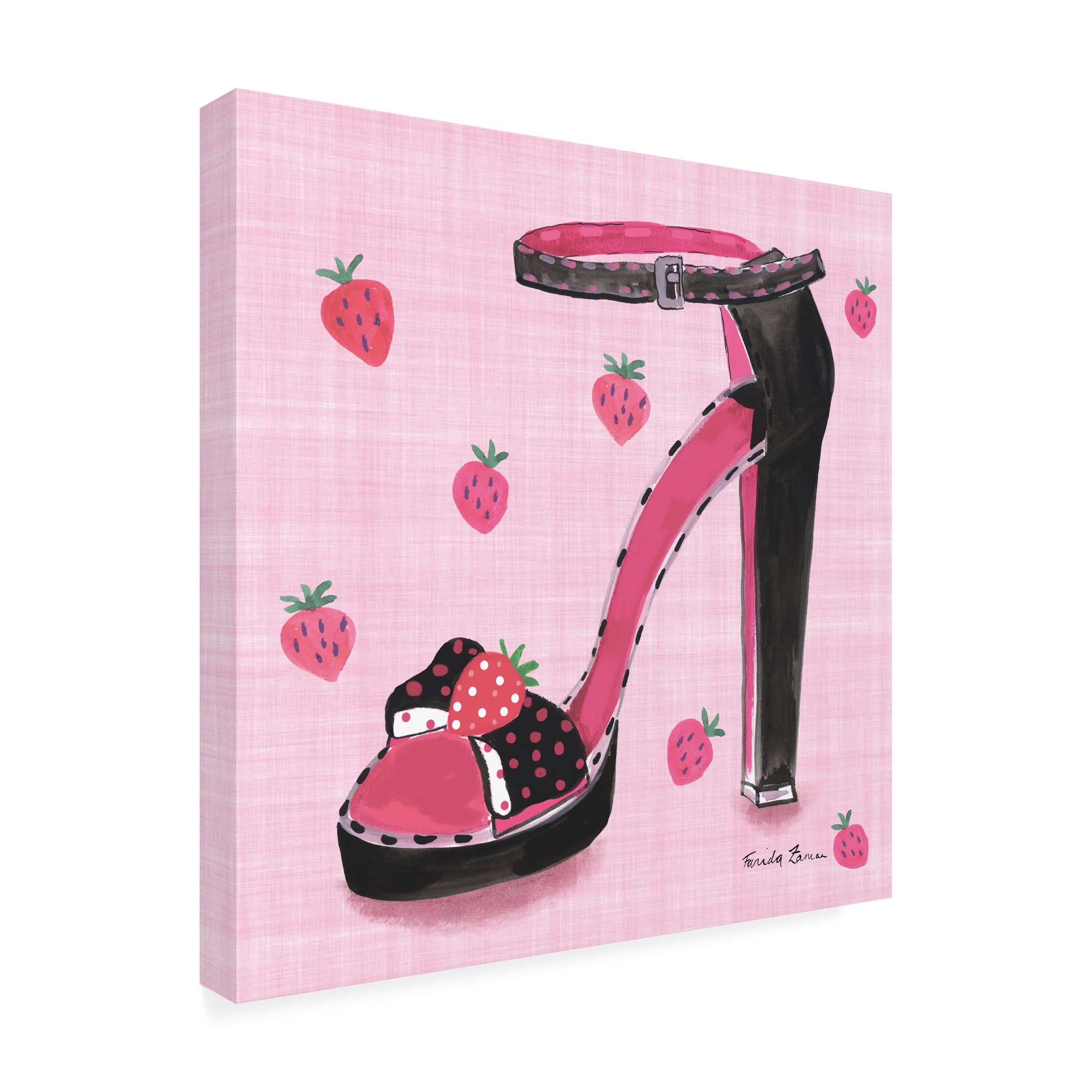 Farida Zaman 'Love Shoes I' Canvas Art