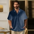 thumbnail image 2 of Mens Hawaiian Shirt, Short Sleeves Lapel Button Down Graphic Short Sleeve Blouse Hop Pattern Funny Hawaiian Shirts Button Down Dressy Casual Tops, 2 of 6