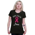 thumbnail image 4 of Hope Faith love Breast Cancer Ribbon Womens Fitted Plus Size Graphic Tee Brisco Brands 2X, 4 of 5