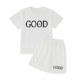 thumbnail image 4 of Wangmeiwg Girls Fashion Letter Print Casual Loose Short Sleeve Suit Skirt Set Juniors, 4 of 4