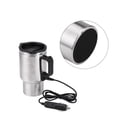 thumbnail image 5 of Hervidor de agua para coche de 12 V y 450 ml, botella de calefacción eléctrica, taza de hervidor de agua de acero inoxidable, termo eléctrico de viaje para furgoneta, viaje, camping, camión, camión, 5 of 5