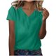 thumbnail image 2 of mfyjkho Tops Para Mujer, Blusas De Verano De Manga Corta Con Cuello En V Y Estampado De Moda Para Mujer Tops De Tallas Grandes L, 2 of 4