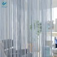 thumbnail image 6 of Deago Door String Curtain With Silver Ribbon Thread Fringe Window Tassel Panel Room Divider Strip For Home Party Decoration (39"*79"), 6 of 6