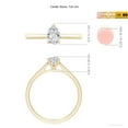 thumbnail image 5 of ANGARA Natural 0.71 Ct. Diamond Solitaire Engagement Ring in 14K Yellow Gold for Women (Ring Size: 12), 5 of 10