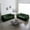 Green, variant on 2 - Piece Living Room Set, 2 Pieces Upholstered Loveseat and Couch for Home Office Lounge, Sofa Set of 2, 2-Piece (2+2 Seat) Couch Set for Living Room (White)
