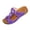 Purple, variant on Women's Wedge Slippers Mouth Open Toe Thick Bottom on Summer Casual Shoes Solid Color for Beach Pool Home Non Outdoor