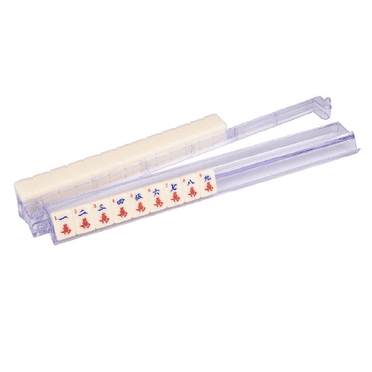 C&H Solutions All-in-One Clear Acrylic Tile Rack & Pusher Arm Set of 4