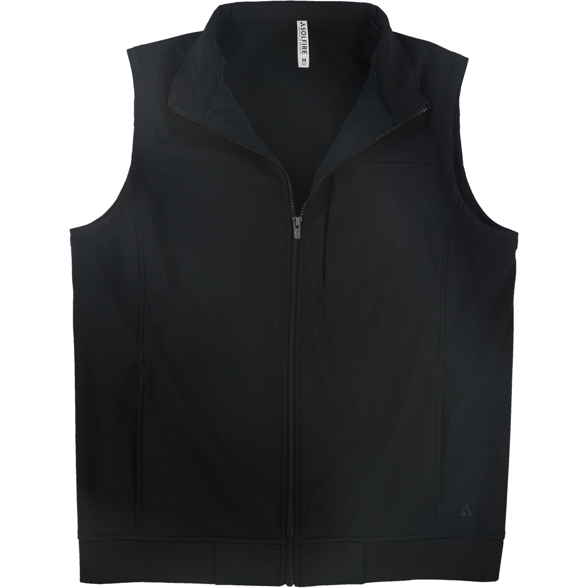 SOLFIRE Gilet d'Extérieur Apollo pour Hommes, Noir, Moyen