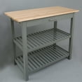 thumbnail image 4 of Casual Home Kitchen Island Bar Station with Hardwood Counter and Storage, 4 of 10