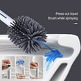 Toilet Bowl Brush mop And With 2 swiffer Type Brush(Round Brush + Flat ...