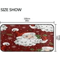 thumbnail image 3 of SKYSONIC Kitchen Rugs,Christmas Santa Non Slip Washable Cushioned Carpets Polyester AntiFatigue Comfort Porch Floor Mat Doormat Christmas Decoration 39×20 in, 3 of 7