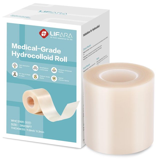 Rollo hidrocoloide LIFARA WHC316R 7,5 cm x 4,9 m impermeable