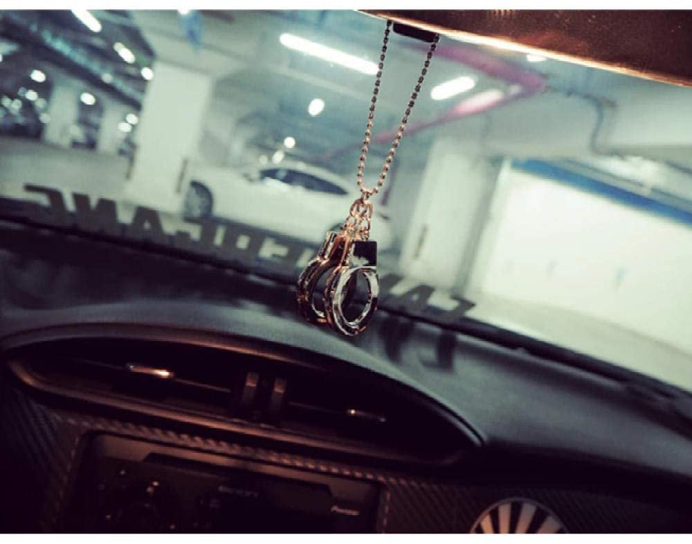 Car Pendant Hanging Handcuffs Car Interior Decoration Rear View Mirror Accessories for Car Ornaments 