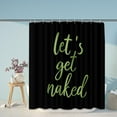 thumbnail image 3 of 4PC Funny Get Naked Shower Curtain Sets Bathroom Decor with Rugs, Non-Slip Rug,Toilet Lid Cover, 3 of 6