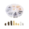 thumbnail image 4 of MasteelfCA 135pcs Jewelry Necklace Making Leather Crimp Ends Practical Ribbon Ends Clips, 4 of 8