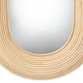 thumbnail image 3 of bali & pari Drucilla Modern Bohemian Natural Rattan Oval Wall Accent Mirror, 3 of 5
