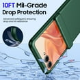 thumbnail image 5 of Vizvera for Motorola Razr 2024/2025/2026 Phone Case,With Hinge Protection,Screen Protector,Slim Full-Body Rugged Anti-Scratch Shockproof Case-Green, 5 of 9